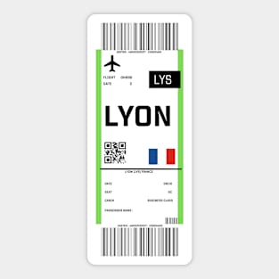 Boarding pass for Toulouse Sticker